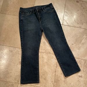 Bootcut blue jeans